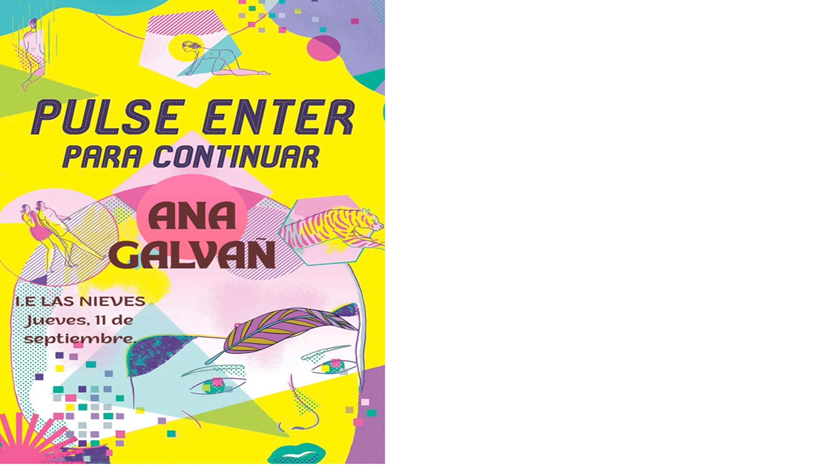 La escritora  e ilustradora Ana Galvañ, estará presentando sus trabajos en la institución educativa el día jueves 11 de septiembre.